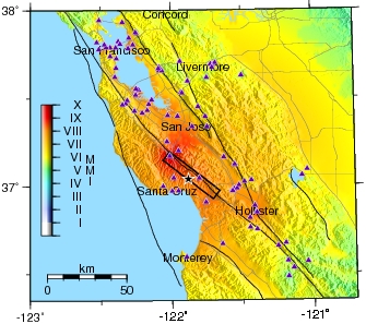 Broadband instrumental ShakeMap