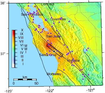 Long-period instrumental ShakeMap