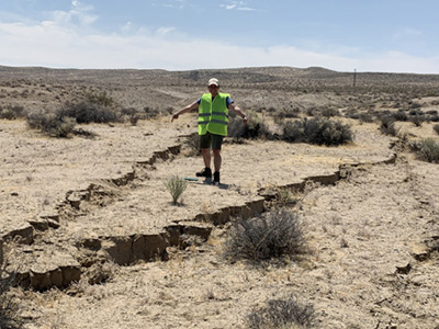 Lozos at the M7.1 right-lateral Ridgecrest rupture in 2019